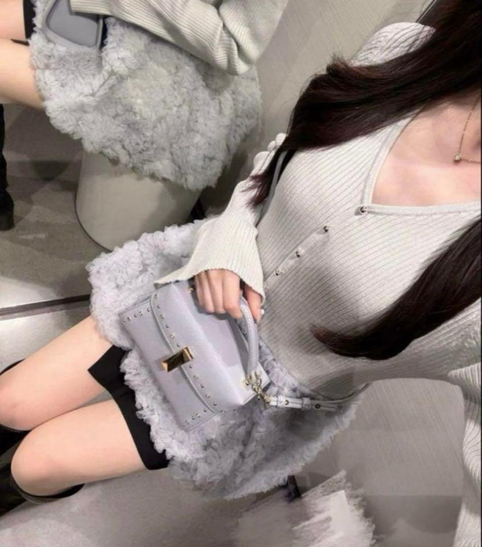 リランドチュール チュールバルーンペプラムニット