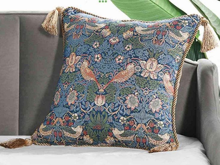 クッション ジェニファーテイラー ウィリアムモリス イチゴ泥棒 33101CU