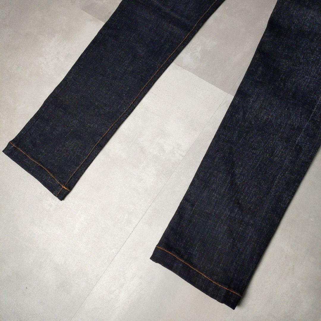 今昔 KON-JAKU 狐 総刺繍 和柄 デニム パンツ 28ブラック