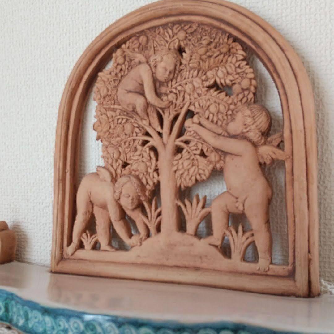 イタリアン✴️陶器 壁面飾棚✴️13インチウォールシェルフ