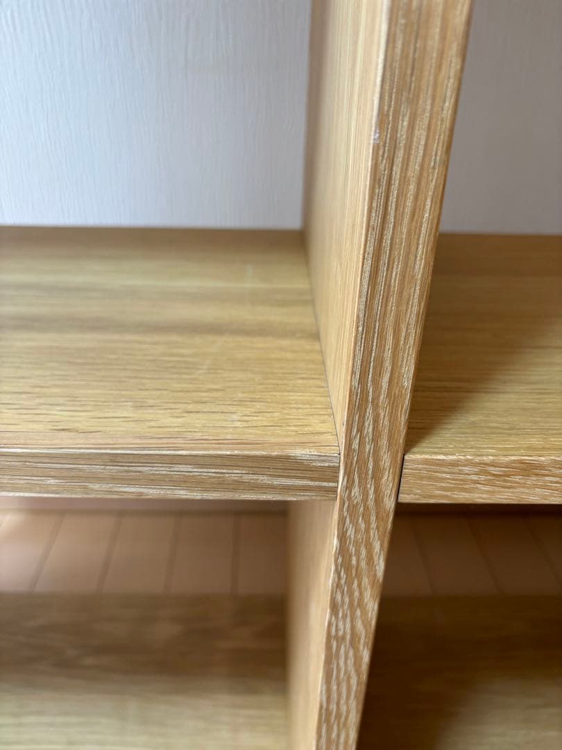 スタッキングシェルフセット・３段×２列・オーク材