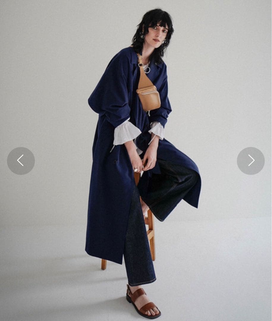 【CLANE】BACK FRILL TRENCH COAT