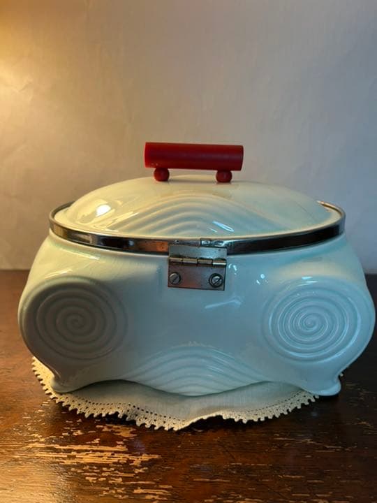 アンティーク　蓋物小物入れ