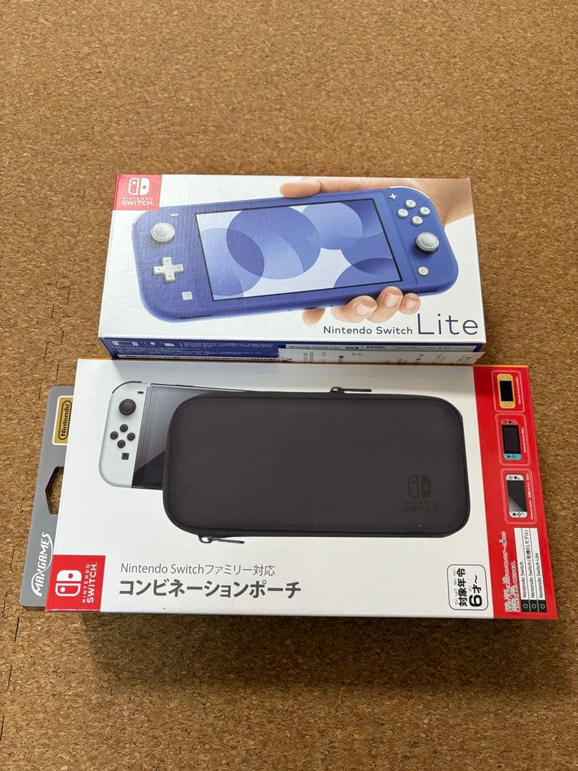 Nintendo Switch Lite 青➕コンビネーションポーチ