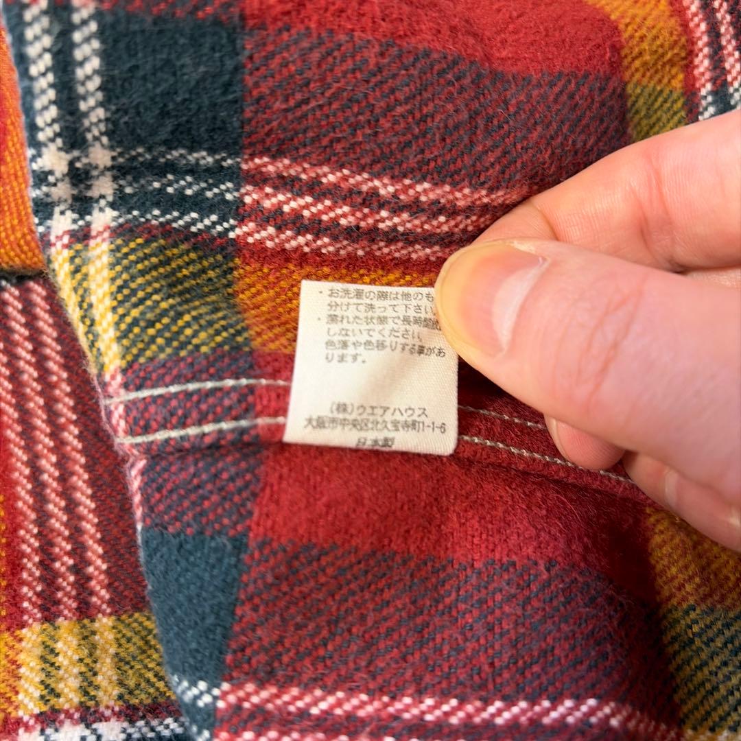 WAREHOUSE ネルシャツ Lサイズ