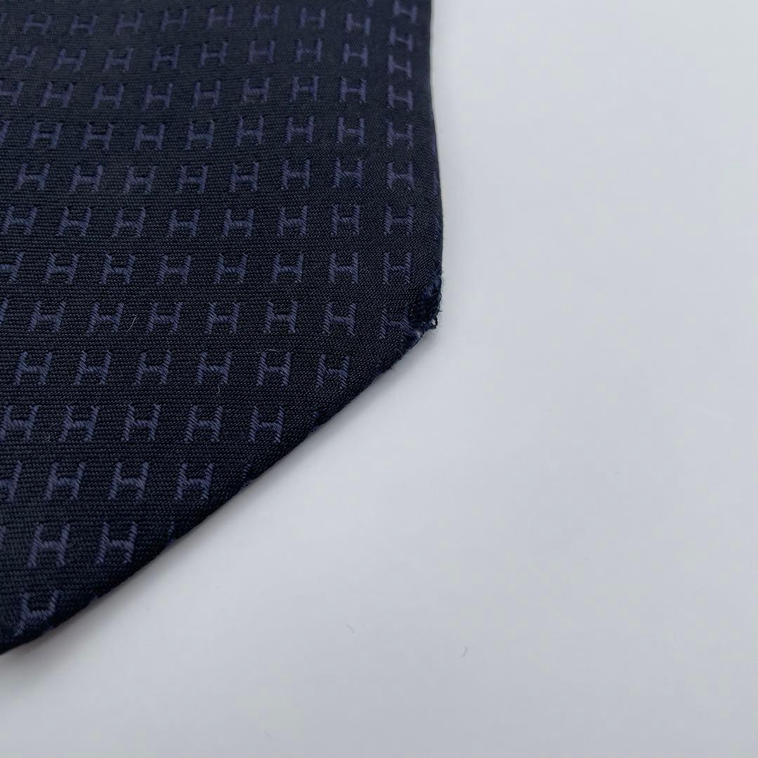 ✨現行モデル✨HERMES ネクタイ H柄 ファソネ ビジネス H織 高級シルク