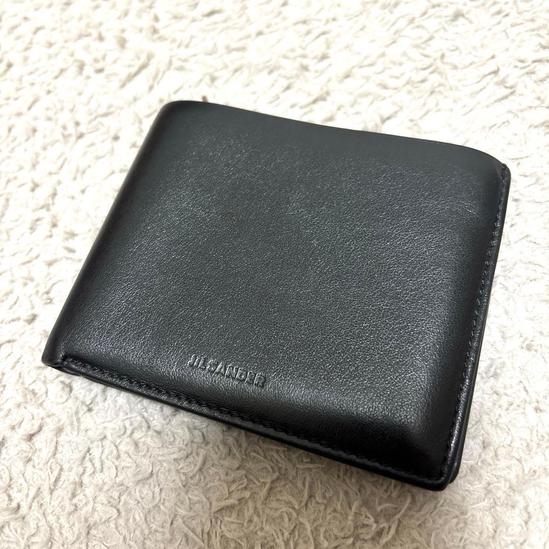 JIL SANDER ジルサンダー　ブラック 二つ折り財布