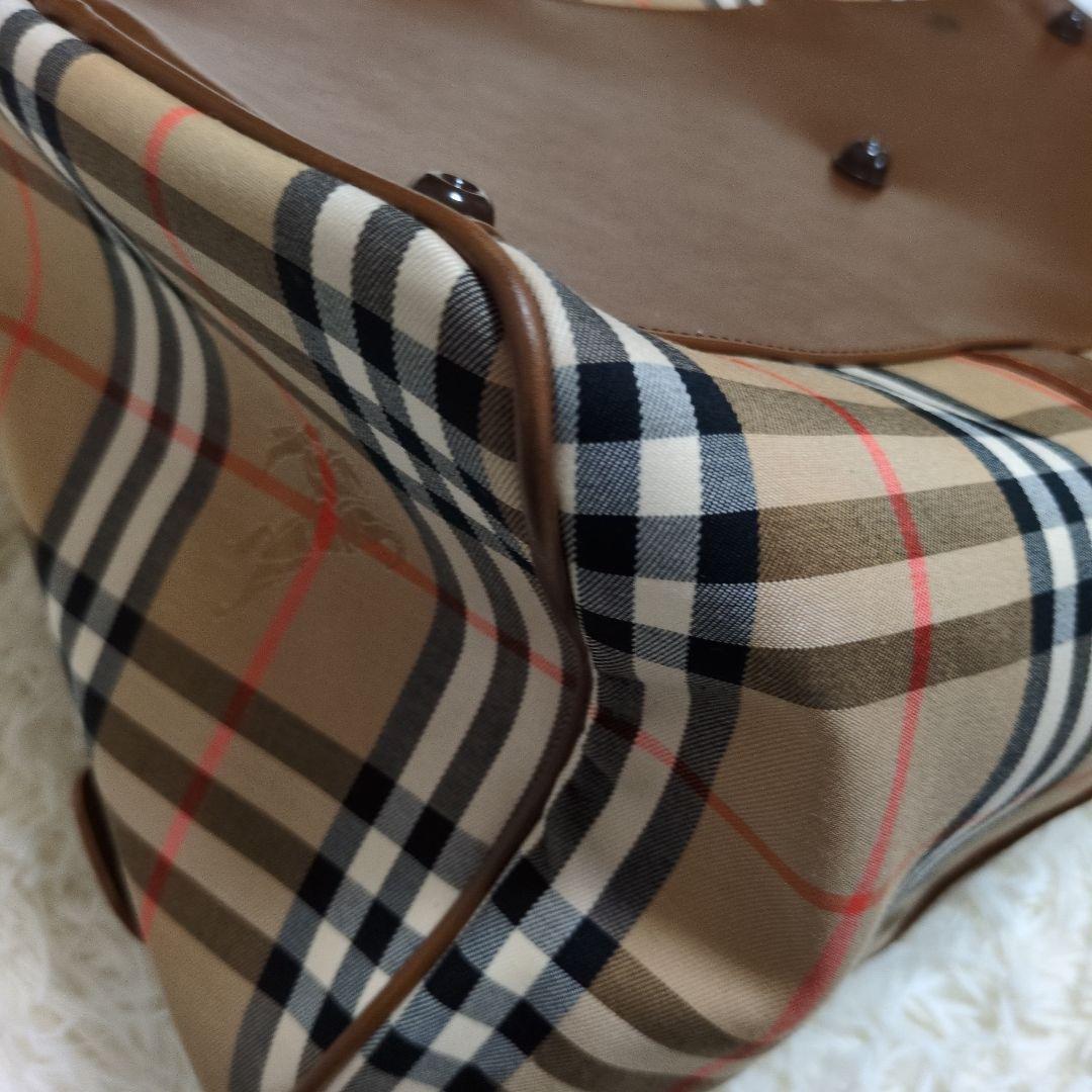 ✨希少✨ バーバリー ボストンバッグ 月桂樹 ノバチェック シャドーホース