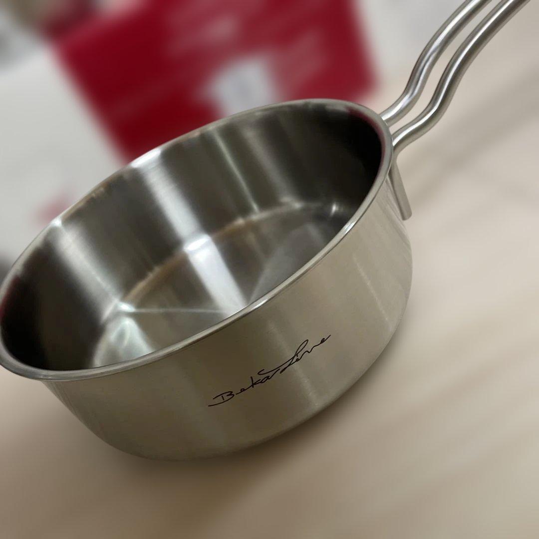 BEKA 片手鍋 ミルクパン 14cm 蓋なし16cm 蓋付き　新品IHガス対応