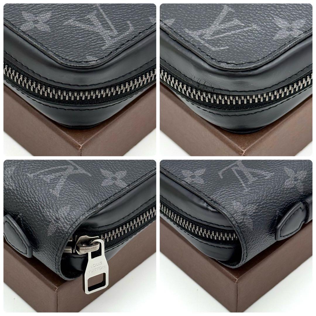 使用わずか✨ルイヴィトン LV モノグラム エクリプス ジッピーXL N25