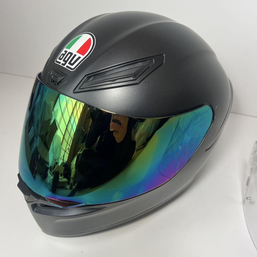 AGV K1 マットブラック Sサイズ(55-56cm) ミラー＆クリアシールド