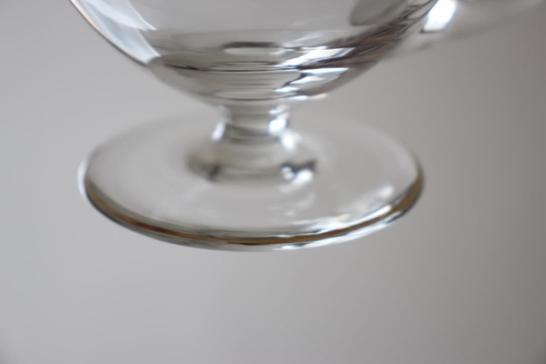 テレジアンタール　クリスタルガラス　金縁　カスタードカップ　グラス　ペア　２客