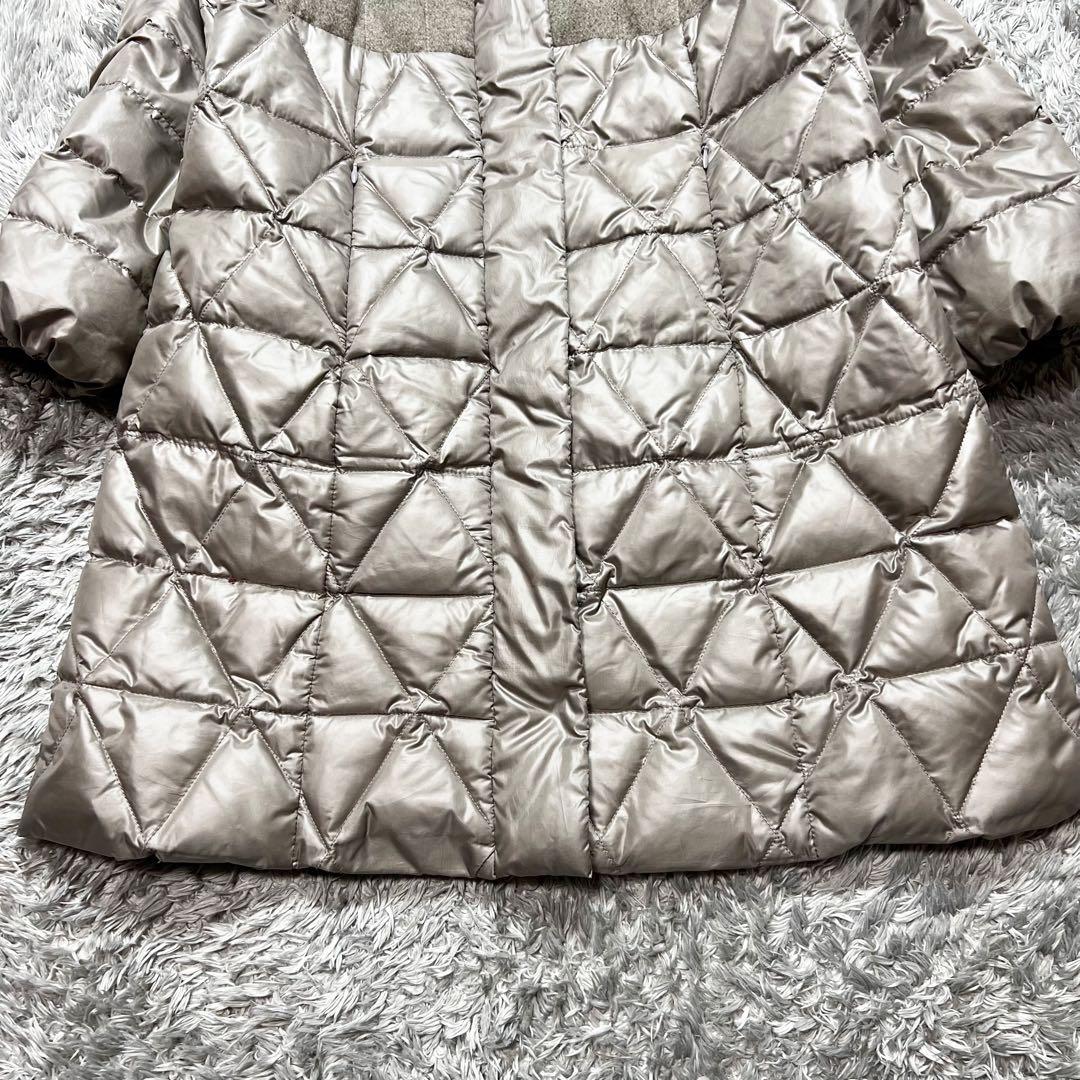 MaxMara マレーラ ダウンコート 切替 ウール 44 L相当　極美品