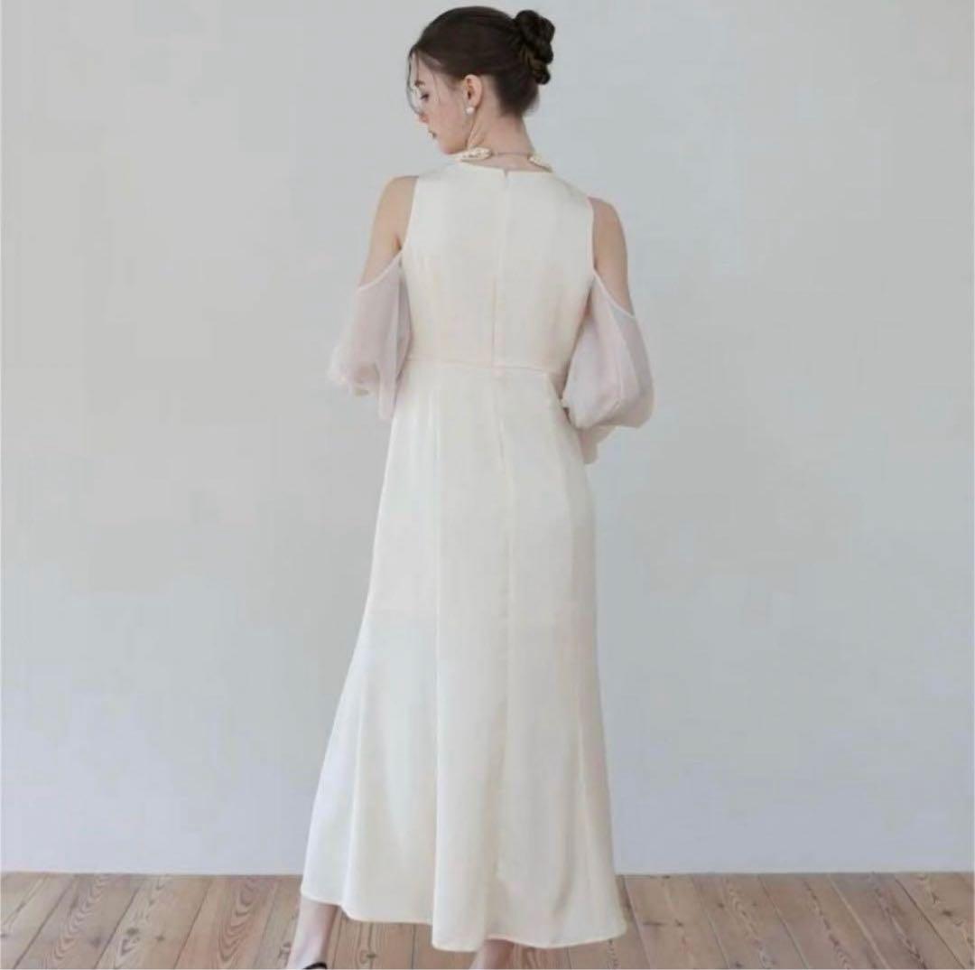 【未使用】Acka. sheer melt sleeve dress size2
