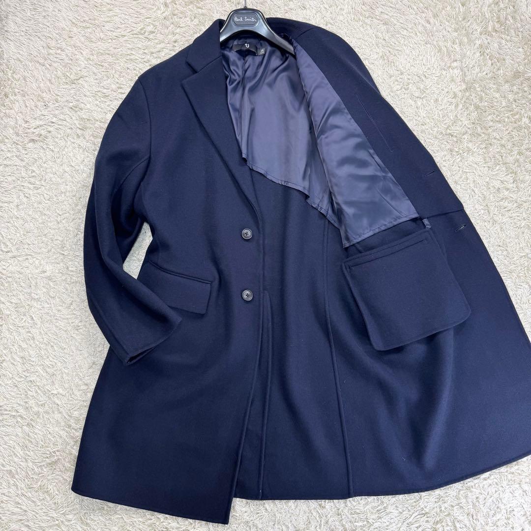 美品　ユニクロ　ジルサンダー　チェスターコート　オーバーサイズ　濃紺　XXL