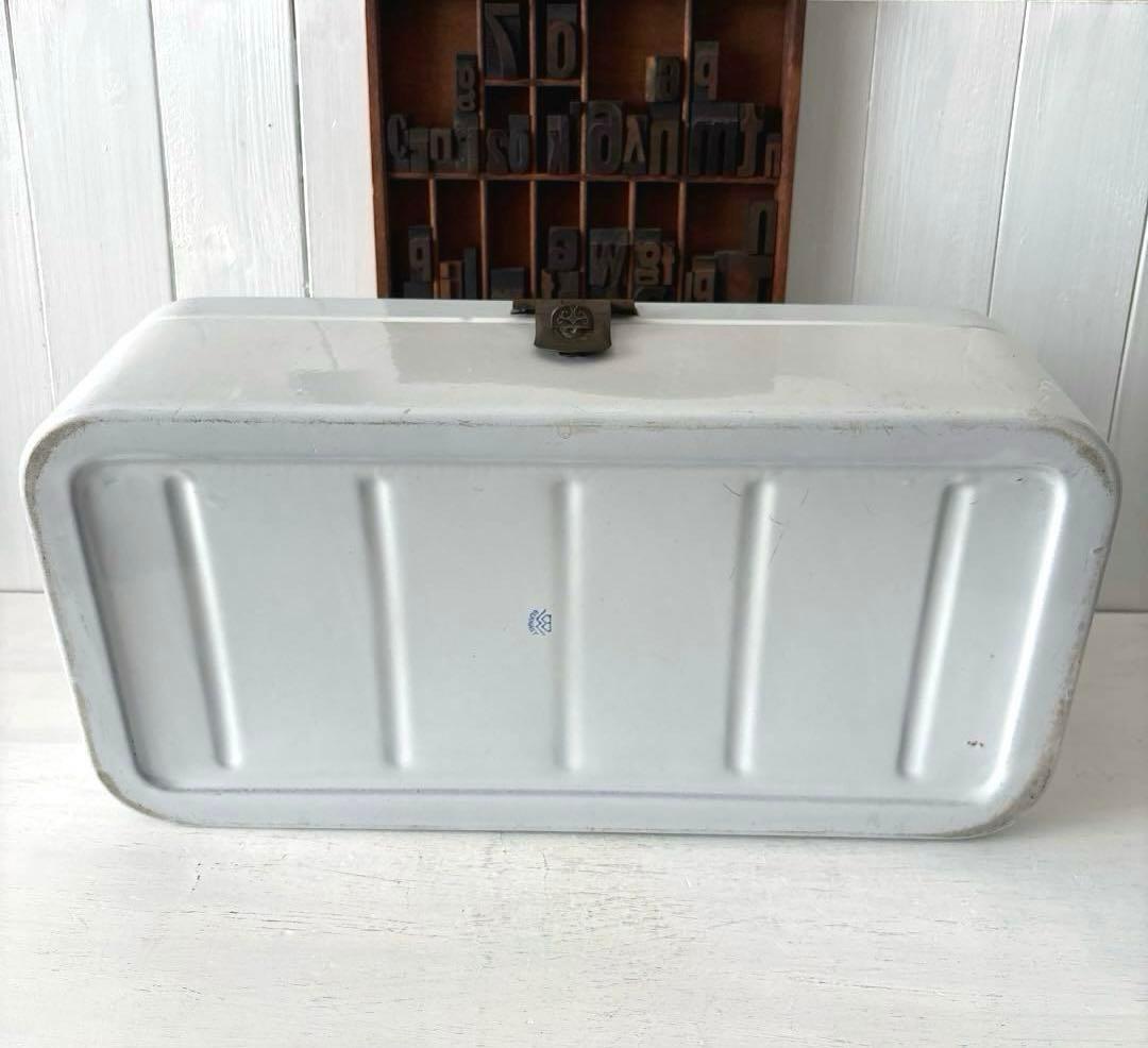 ドイツアンティーク☘️ホーロー 薔薇模様 ブレッドケース ボックス BOX