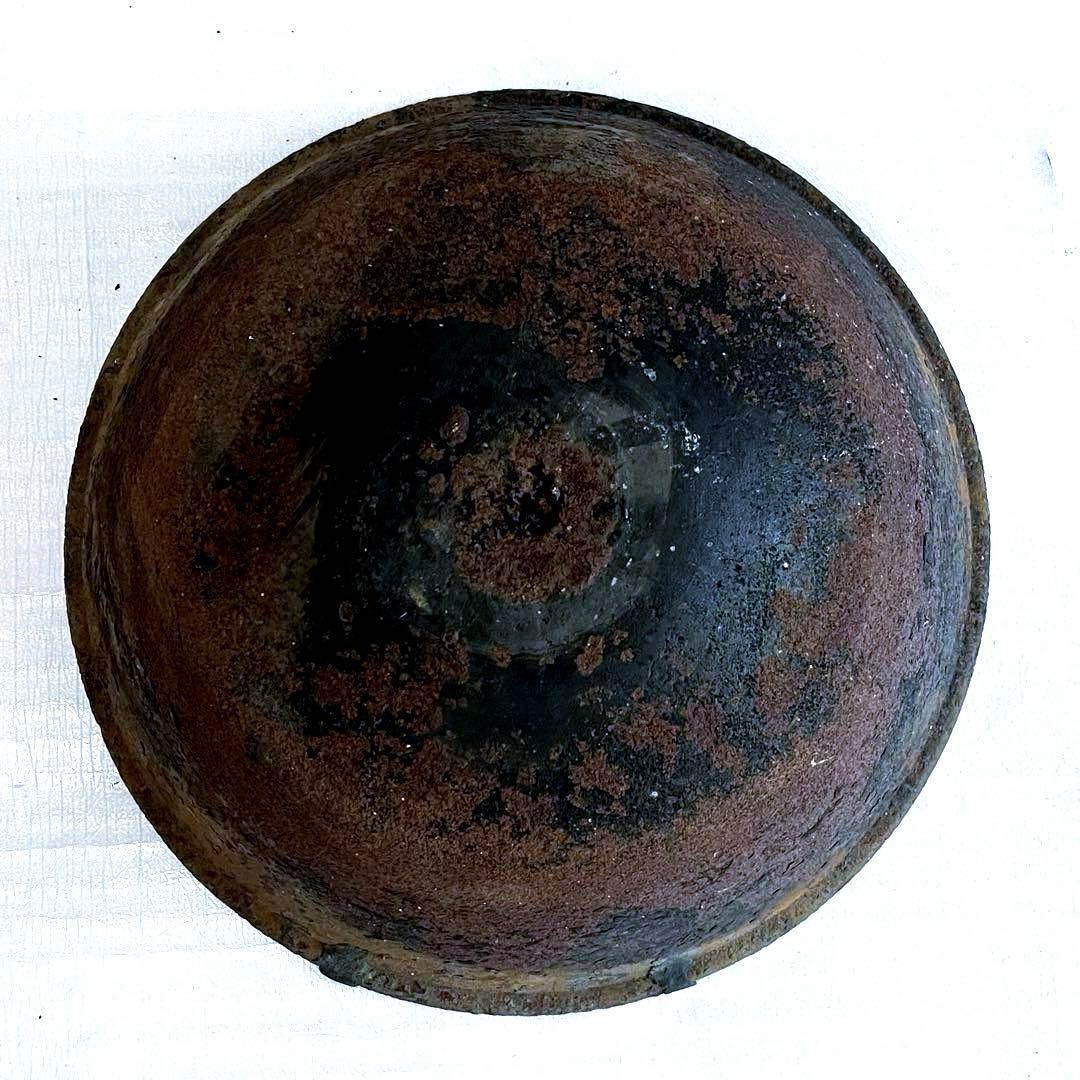 アンティーク　鉄鍋　特大　釜炒り　茶炒り　大鍋　約200年前　江戸時代