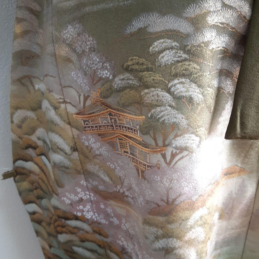 リメイク着物ロングワンピースボレロ付きＬ正絹