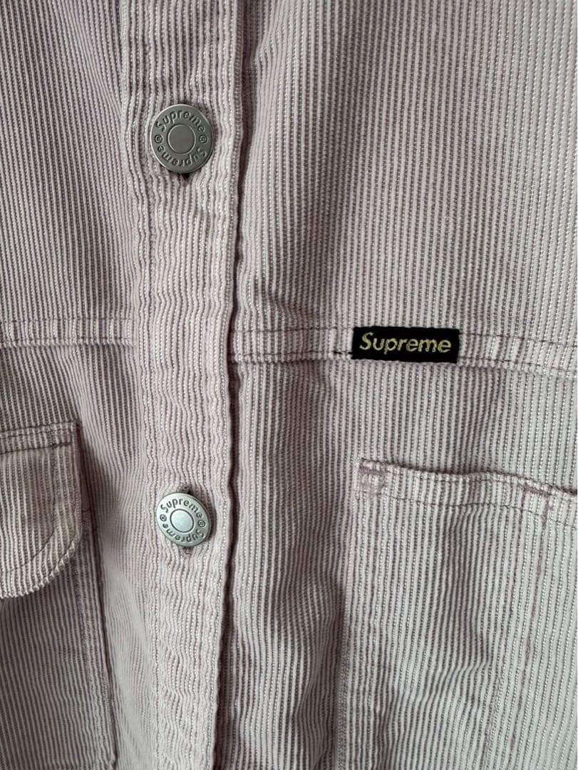 Supreme Washed Corduroy Shirt M ダスティピンク