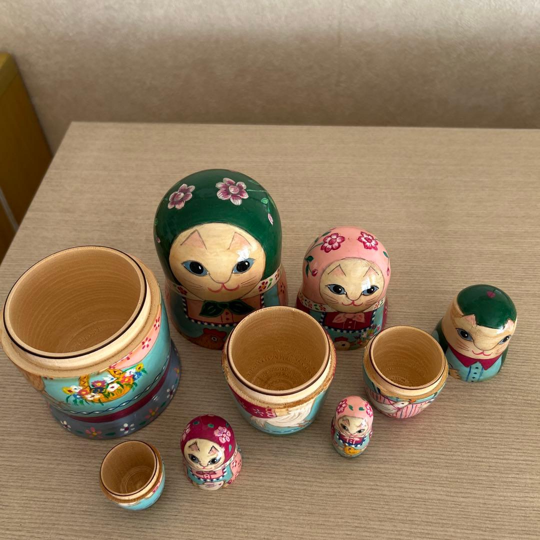 猫ちゃんマトリョーシカ 5個組