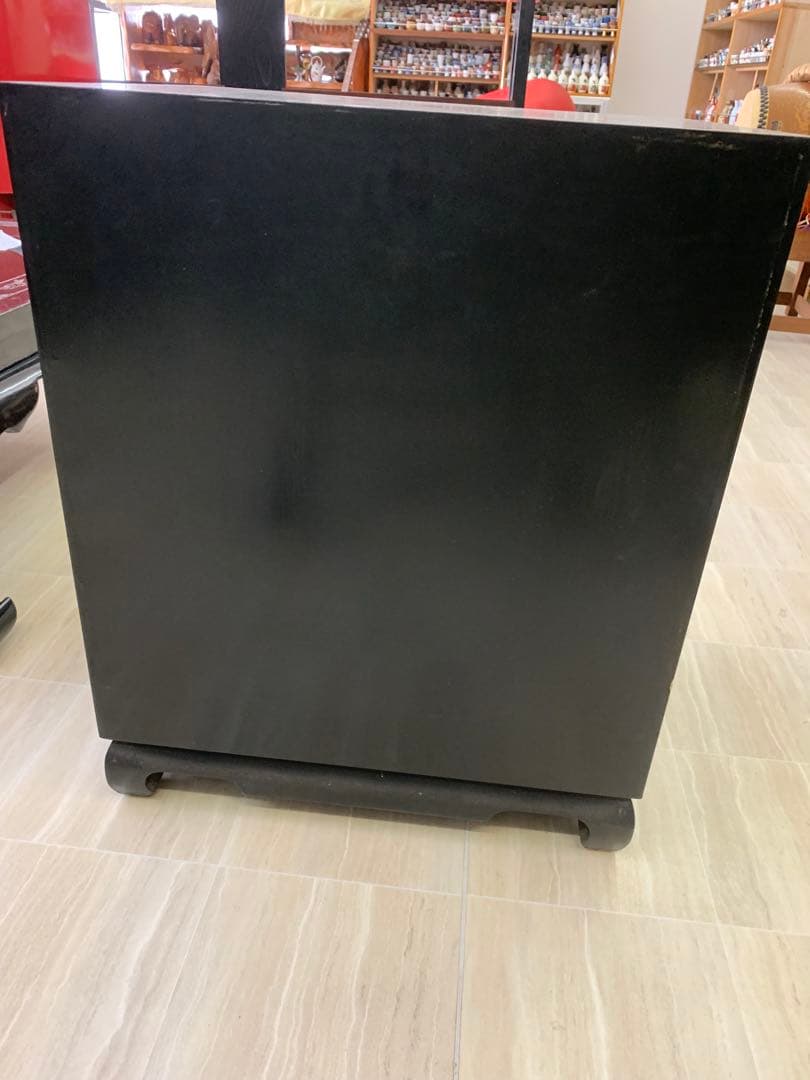 中国家具　螺鈿細工　アジア風黒色タンス 金色装飾