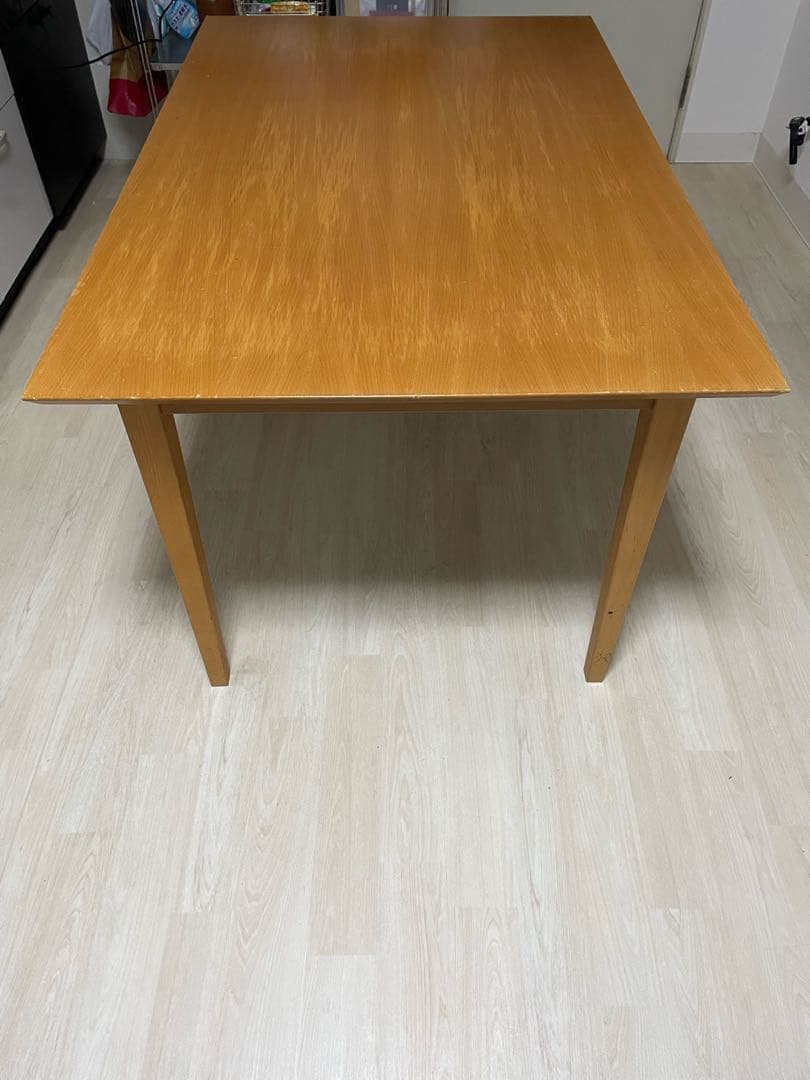 無印良品　ナチュラル木製　長方形ダイニングテーブル