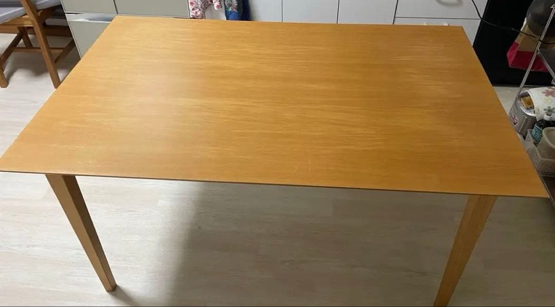 無印良品　ナチュラル木製　長方形ダイニングテーブル