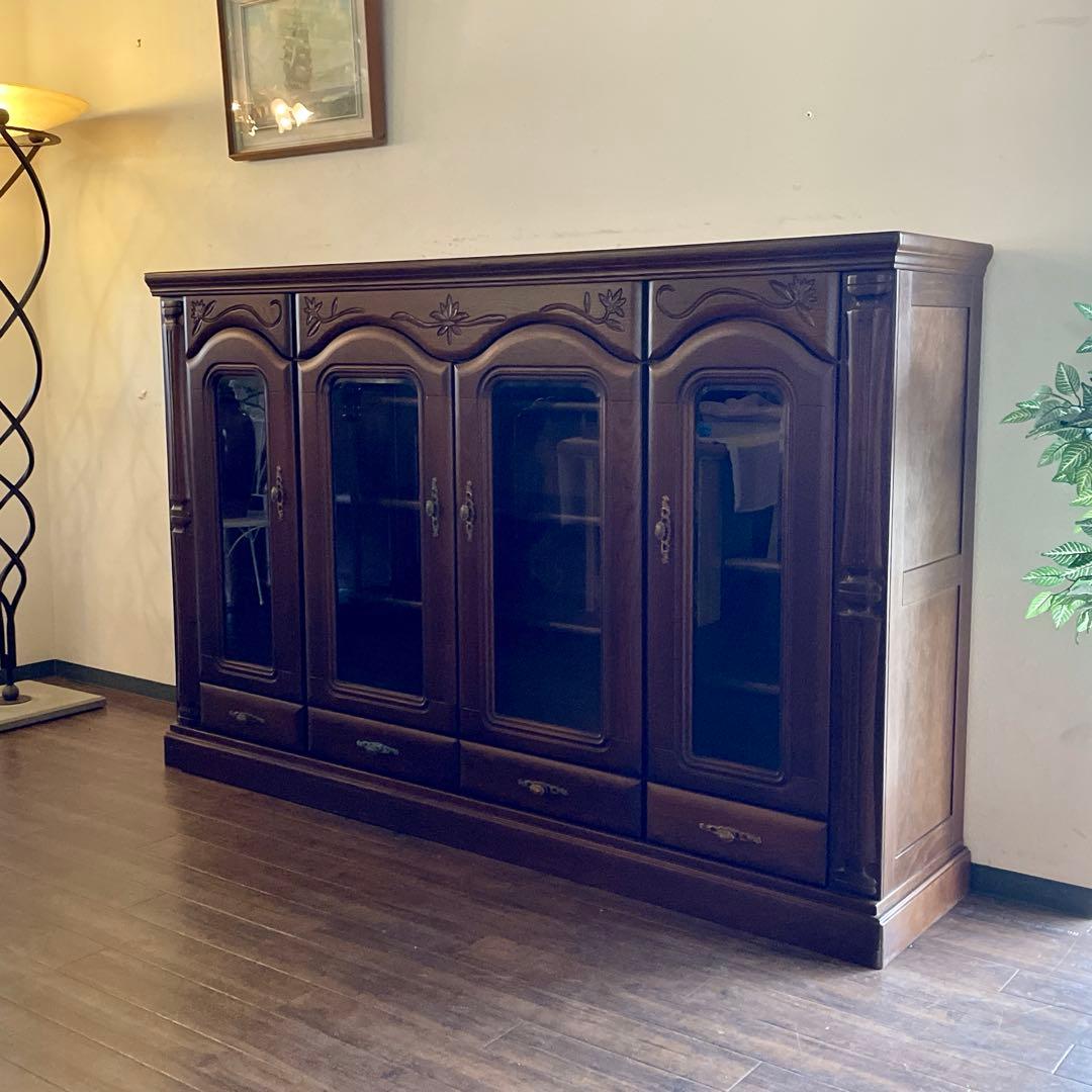 r199 高級感あふれる重厚なデザイン 和モダン熊本タンス サイドボード