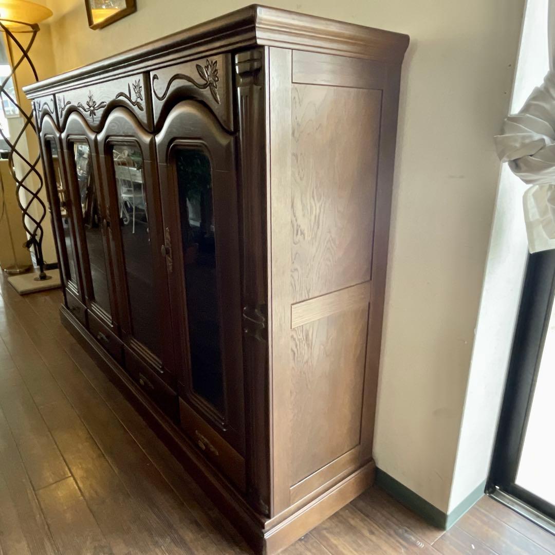 r199 高級感あふれる重厚なデザイン 和モダン熊本タンス サイドボード