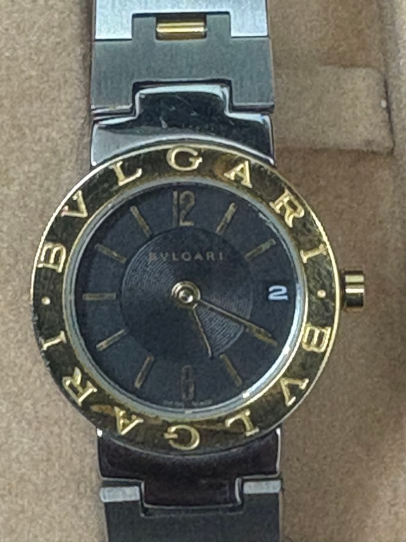 BVLGARI クォーツ 腕時計 ブラック/ゴールド中古 BB33SSL9030