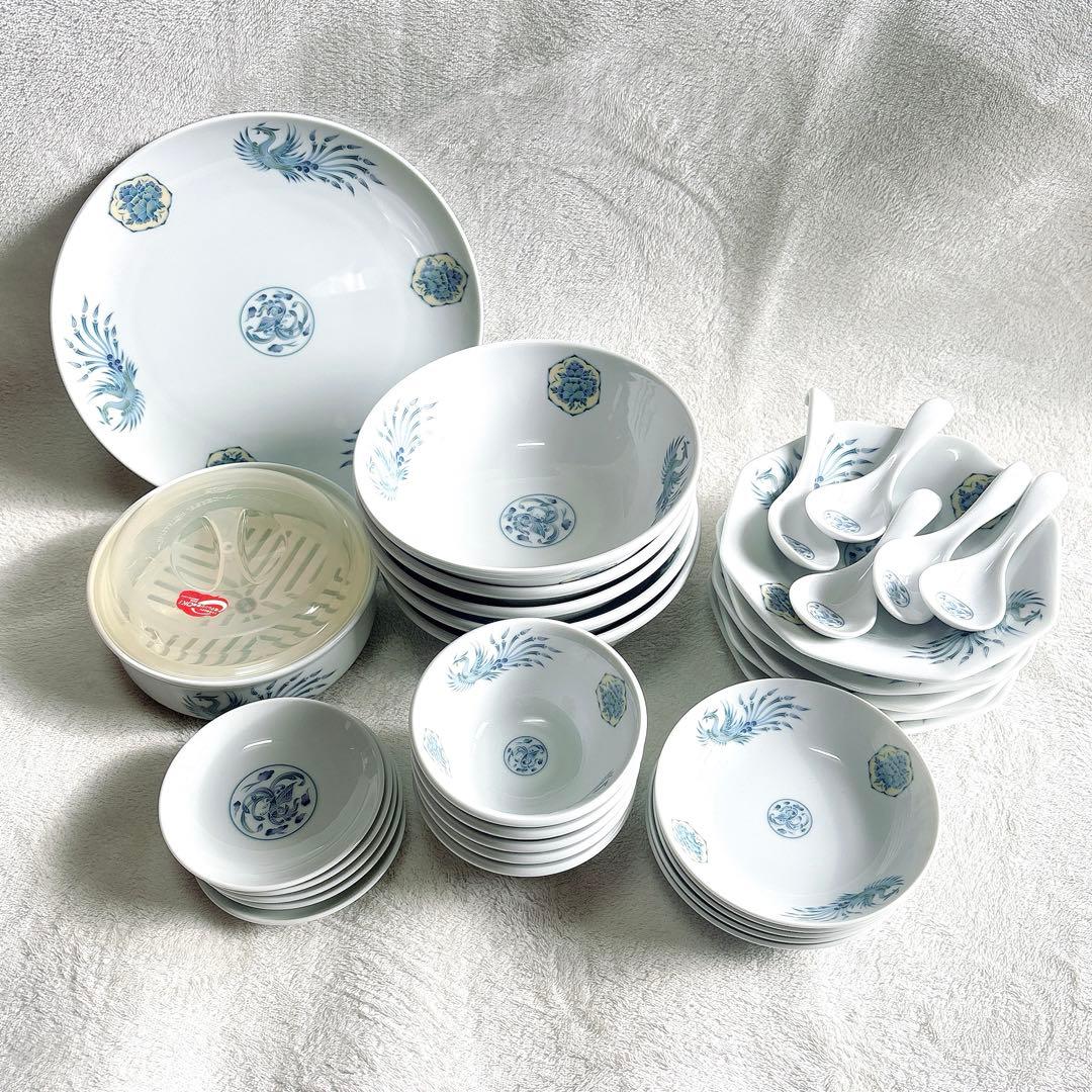 【未使用 豪華】Noritake ノリタケ 長峰陶苑 中華 フルセット 32点