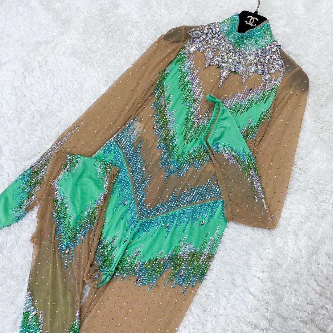 極美品 GUCCI グッチ スパンコール装飾 ロンパース オールインワン