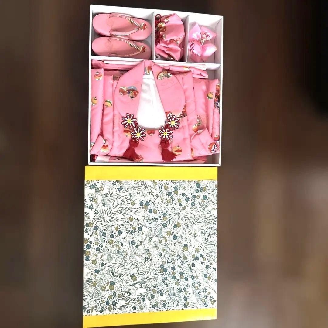 七五三 着物セット ピンク　2歳半から4才くらいまで