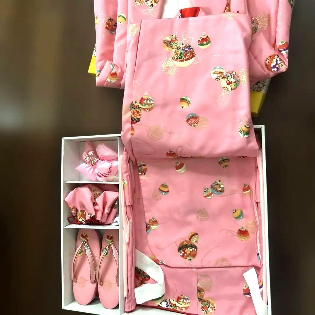 七五三 着物セット ピンク　2歳半から4才くらいまで