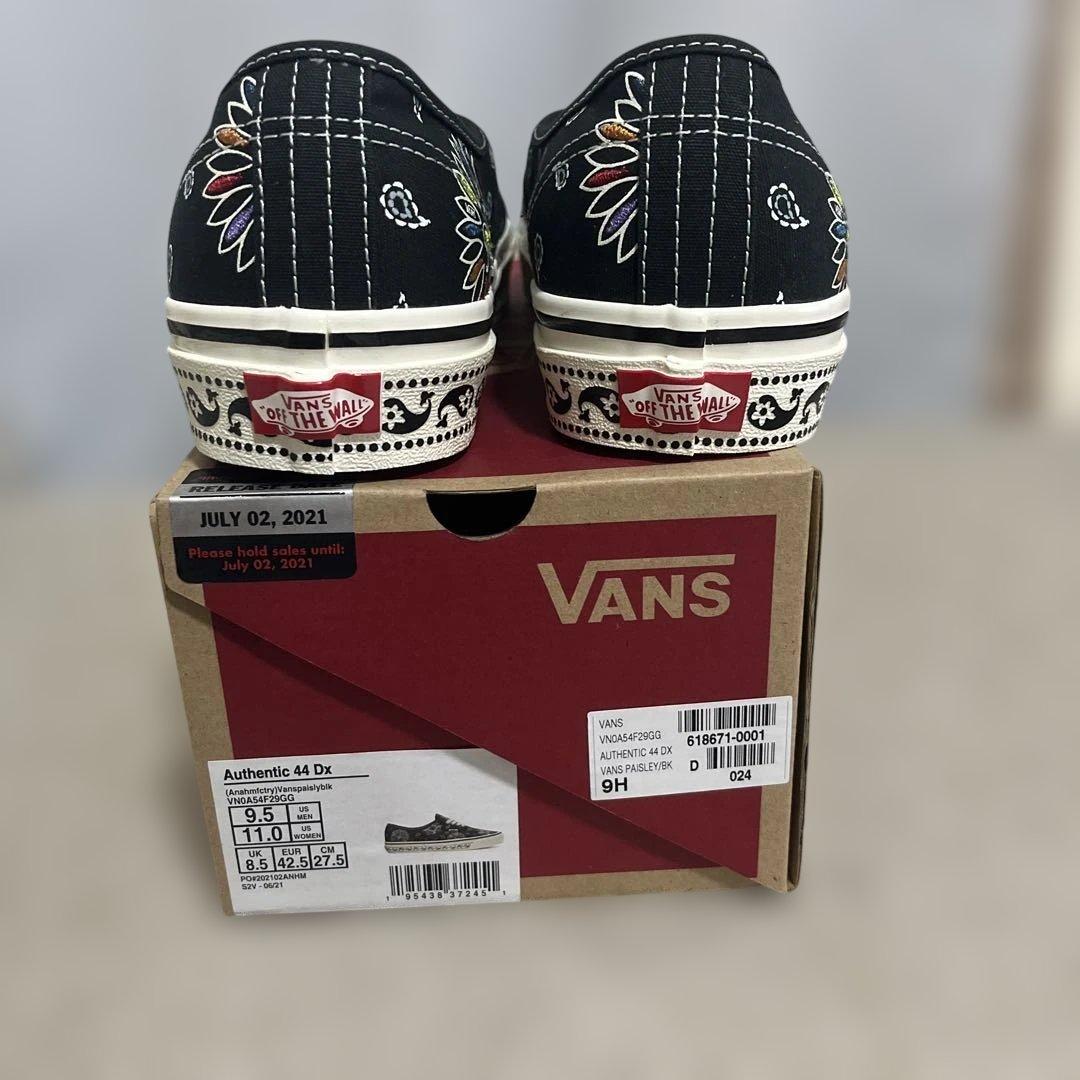 VANS Authentic 44 Dx ブラック/マルチカラー 9H