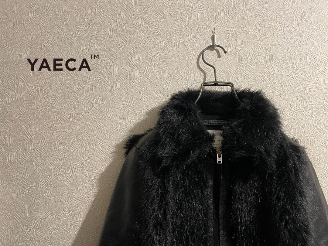 YAECA グリズリー ジャケット / ヤエカ レザー シングル ライダース