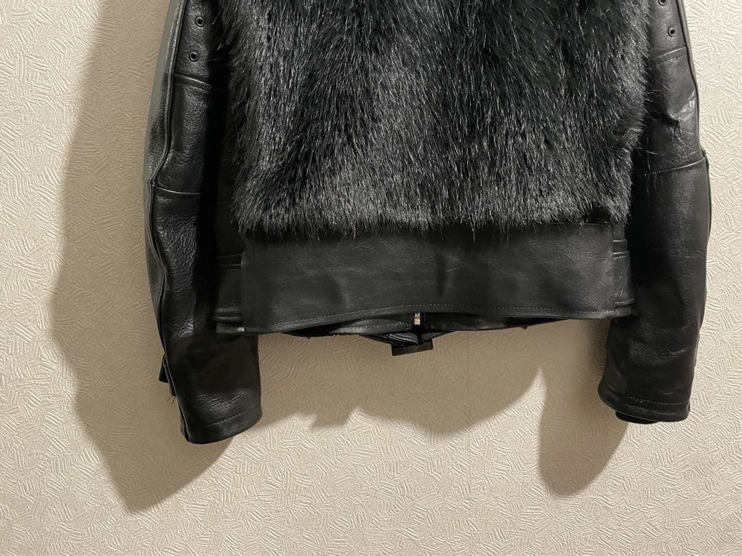 YAECA グリズリー ジャケット / ヤエカ レザー シングル ライダース