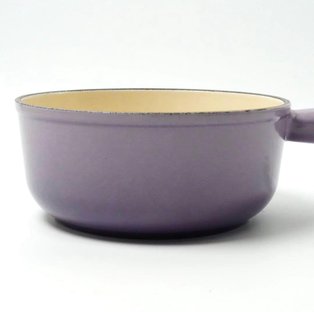 【美品】LE CREUSET　ソースパン　ブルーベルパープル　18cm