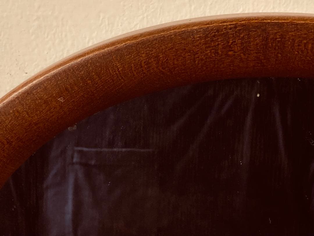 秋田木工 柳宗理 ウォールミラー 小判型 古代色 昭和レトロ ジャパニーズモダン