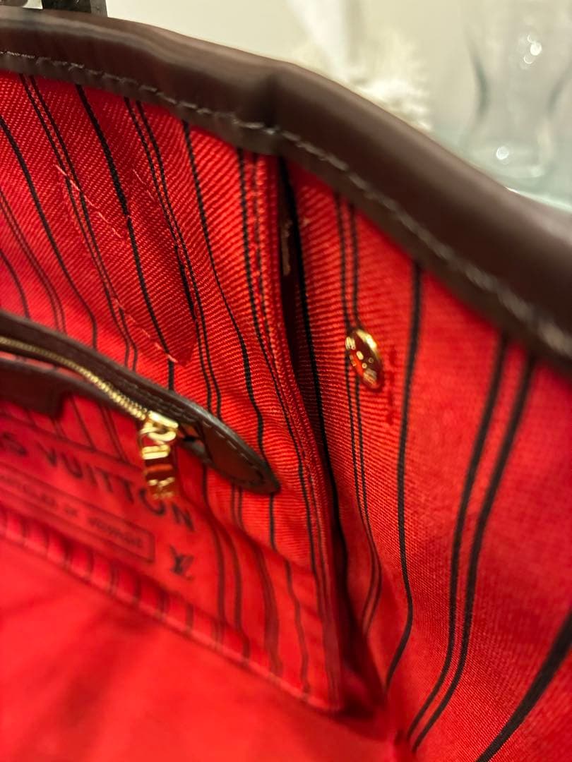 LOUIS VUITTON ダミエ・エベヌ トートバッグPMポーチ付き