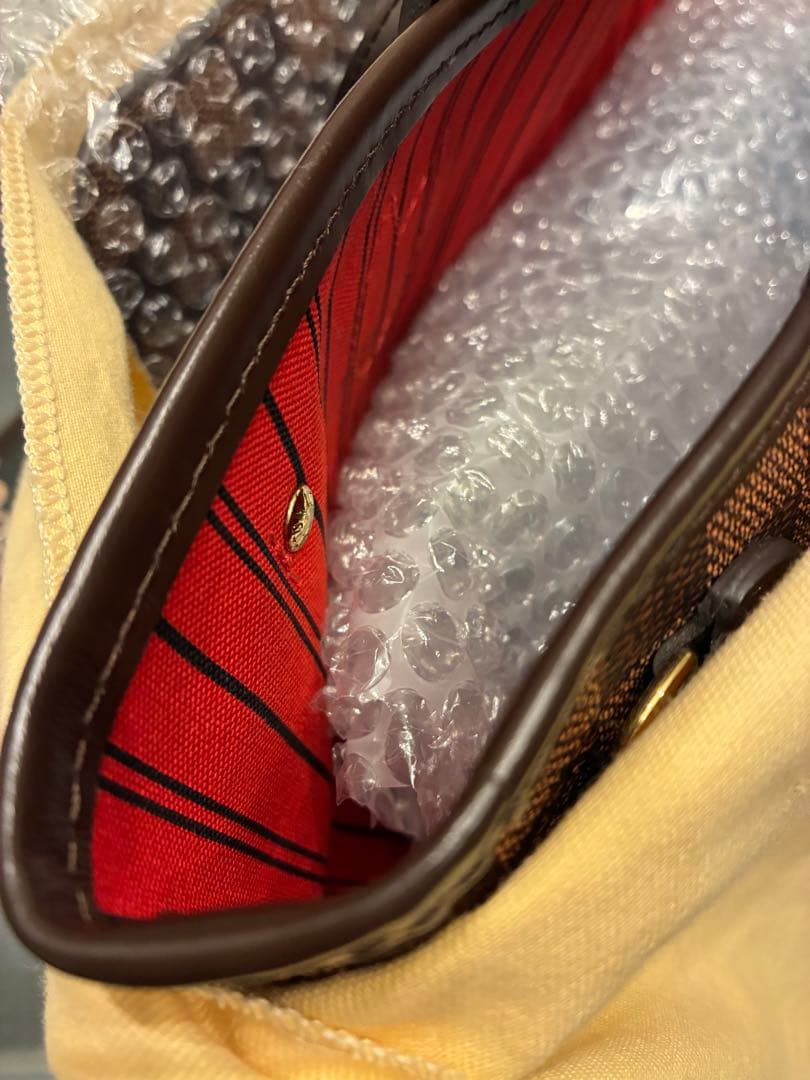 LOUIS VUITTON ダミエ・エベヌ トートバッグPMポーチ付き