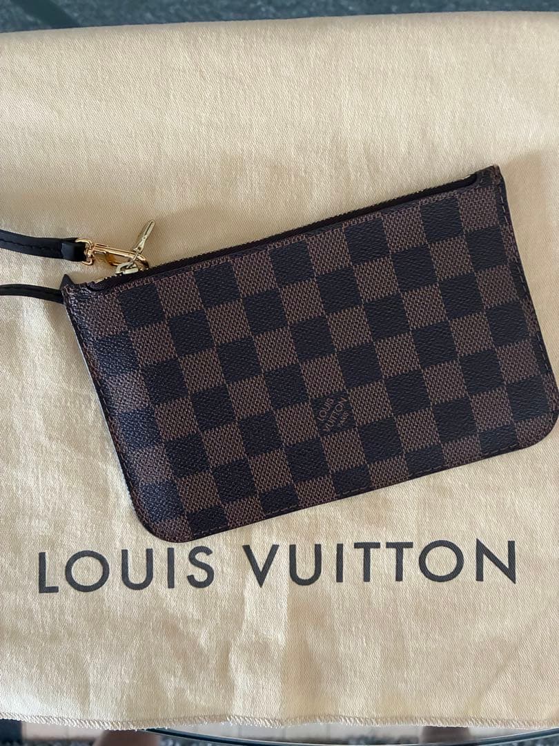 LOUIS VUITTON ダミエ・エベヌ トートバッグPMポーチ付き