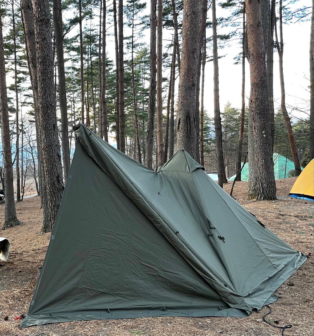 【美品】バンドック ソロティピー1TC＋フロントウォール＋二又ポール