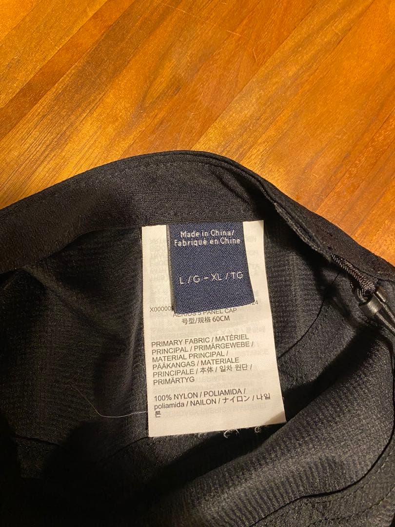 アークテリクス エリオス　キャップ　ブラック