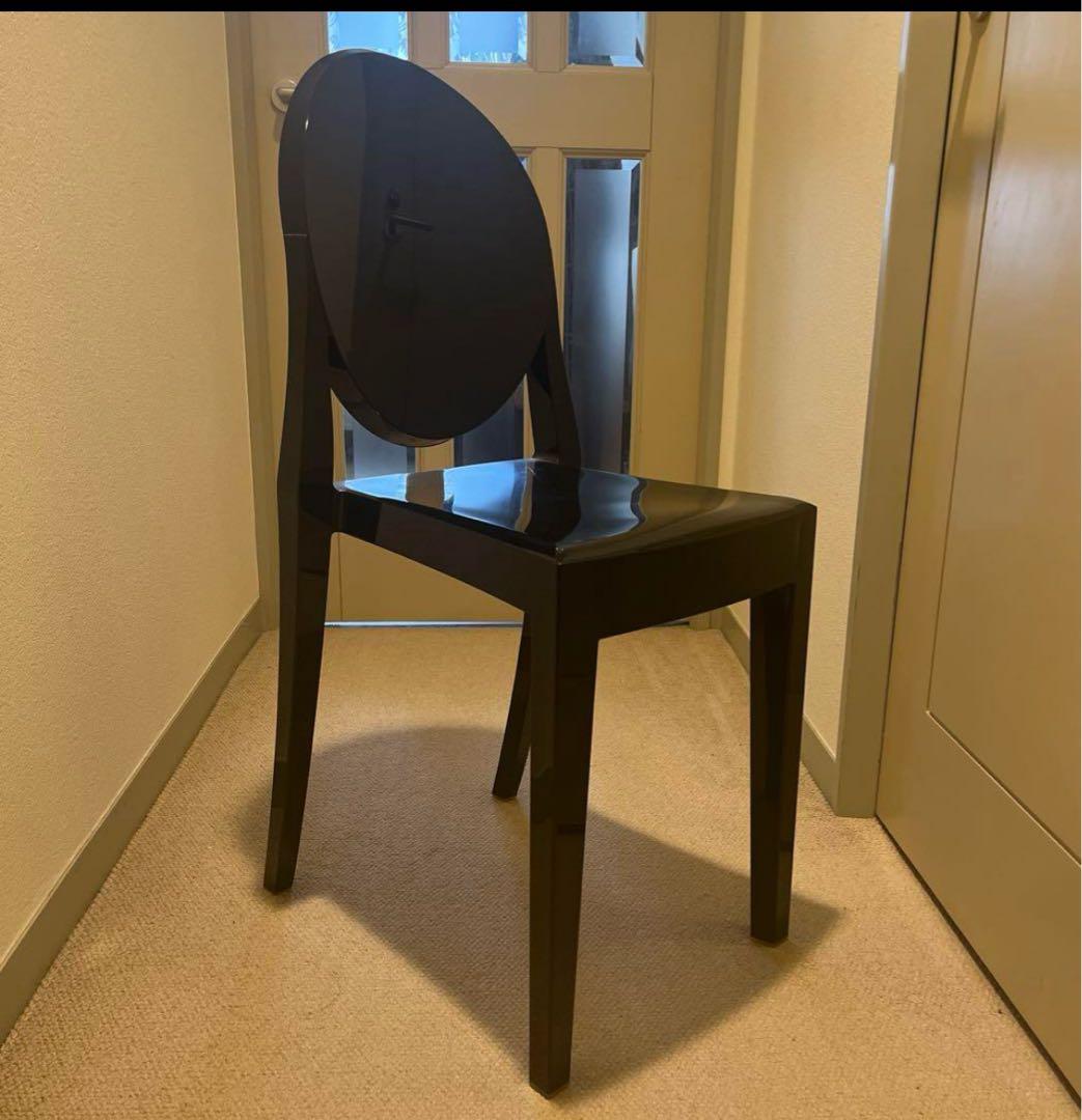 ➕値下げ❣️カルテルKartel正規品ヴィクトリアゴースト黒1脚椅子チェア