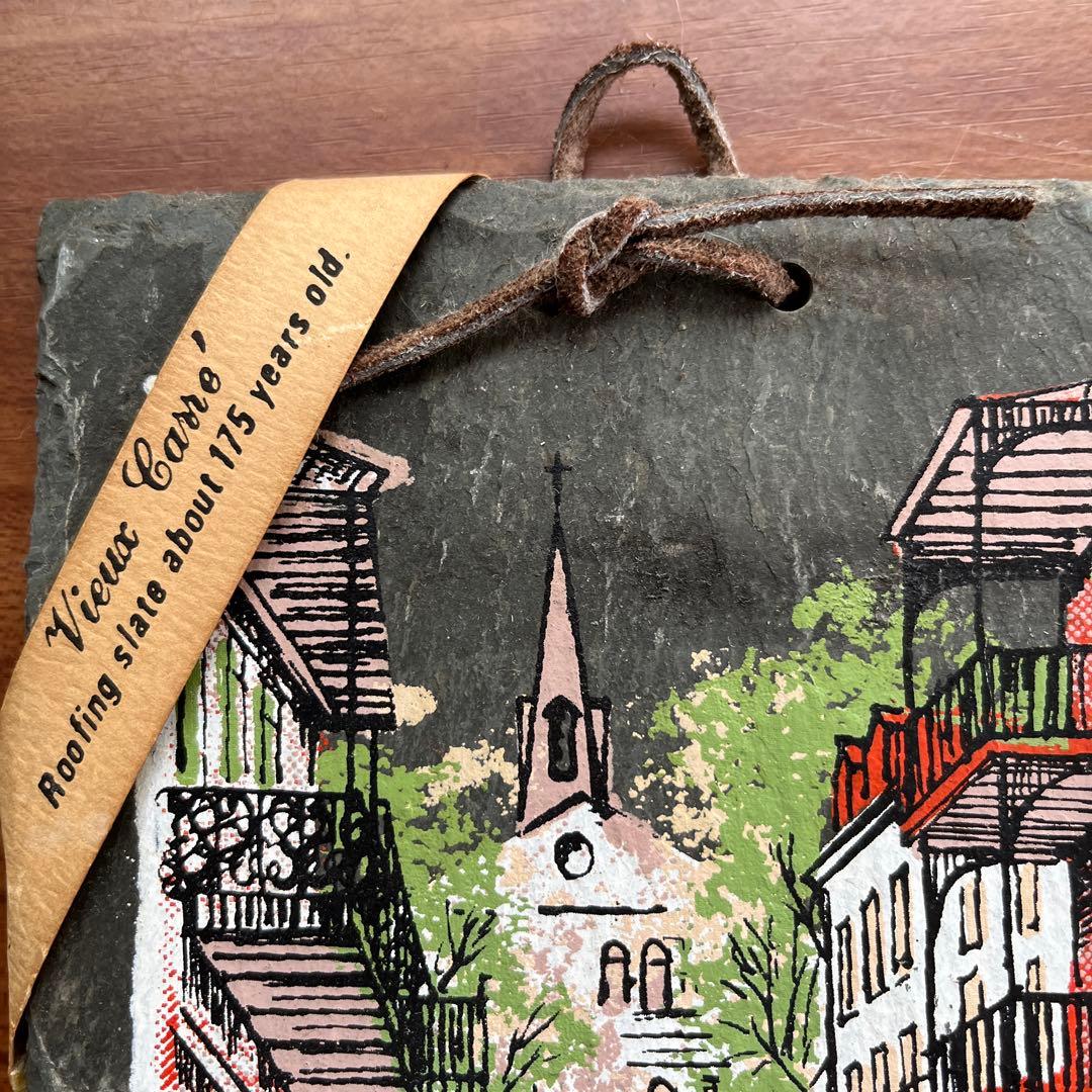 アメリカのニューオリンズで購入した手描き石版