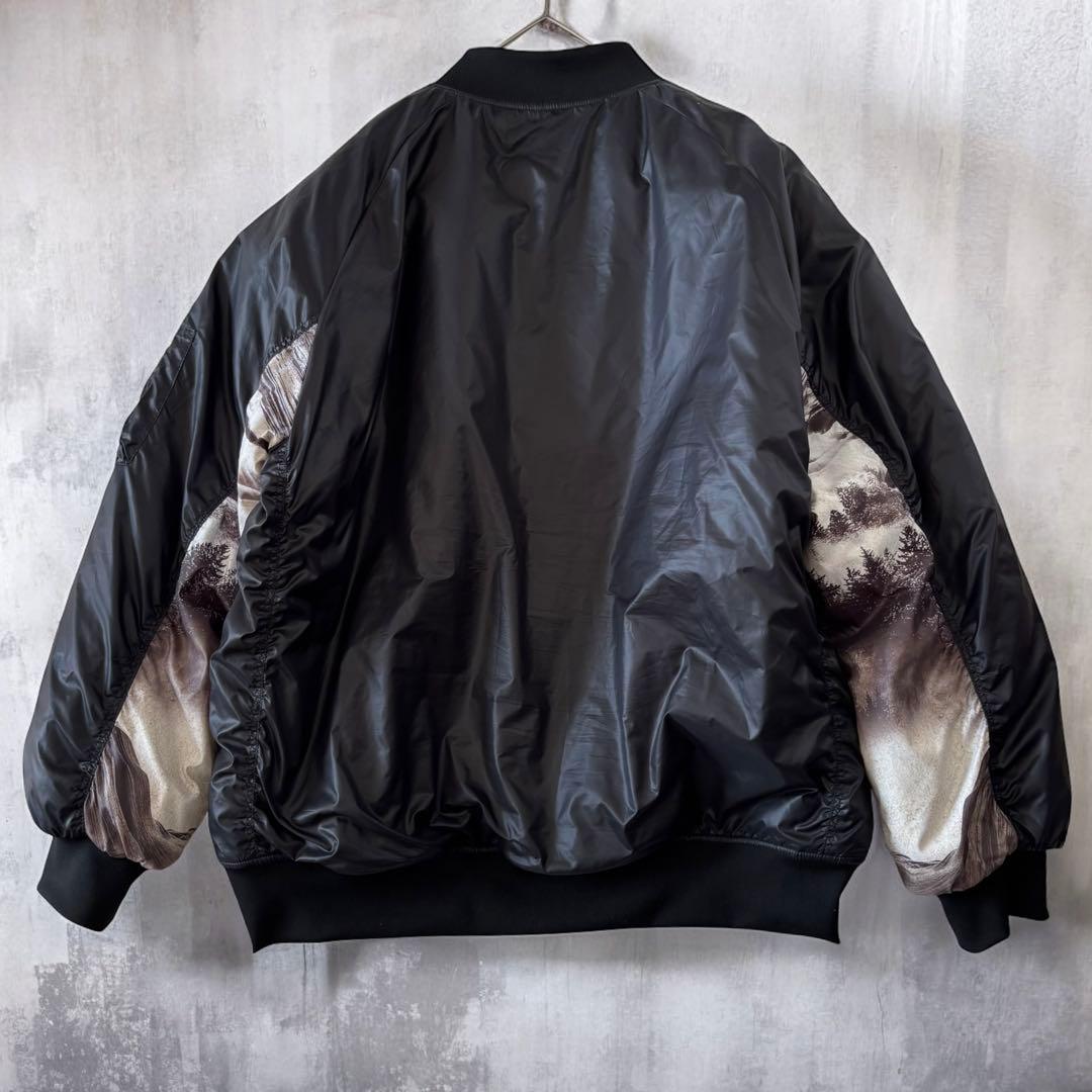 Reversal POLARTEC MA-1 総柄裏地 XL 黒