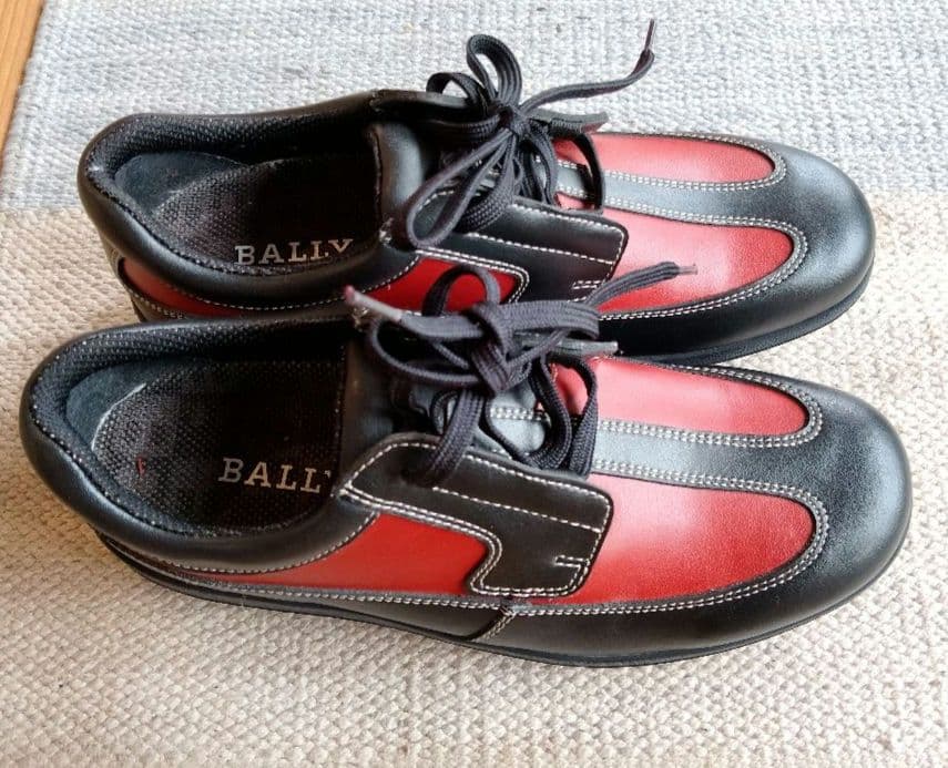 【美品】BALLY レディース ゴルフシューズ 23.5cm 本革