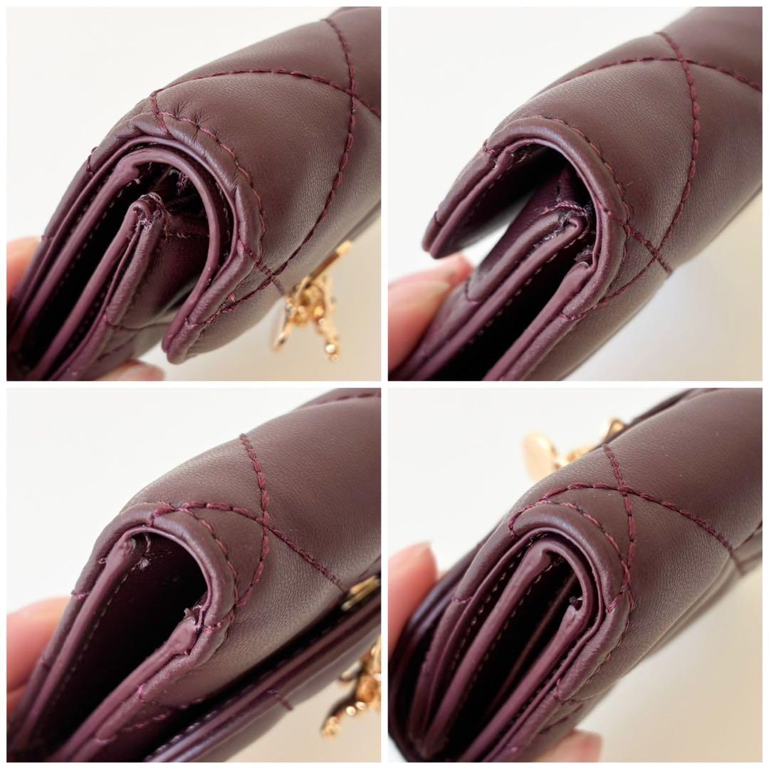 【新品】CHARLES & KEITH 三つ折り財布 アリエッティ キルティング