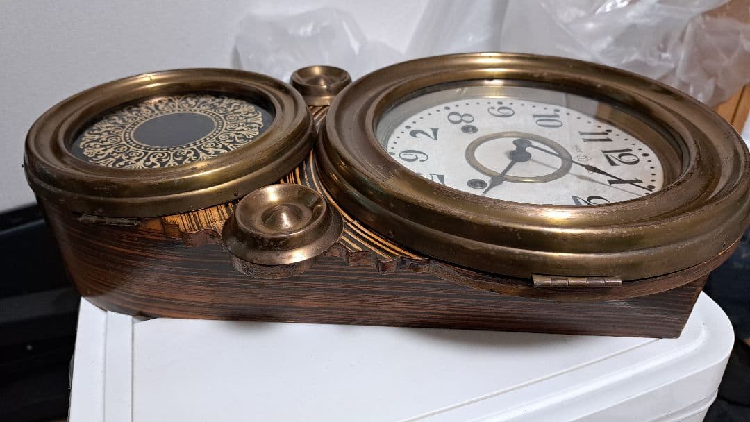 精工舎 だるま時計 柱時計 ボンボン時計 ゼンマイ式 レトロ 希少